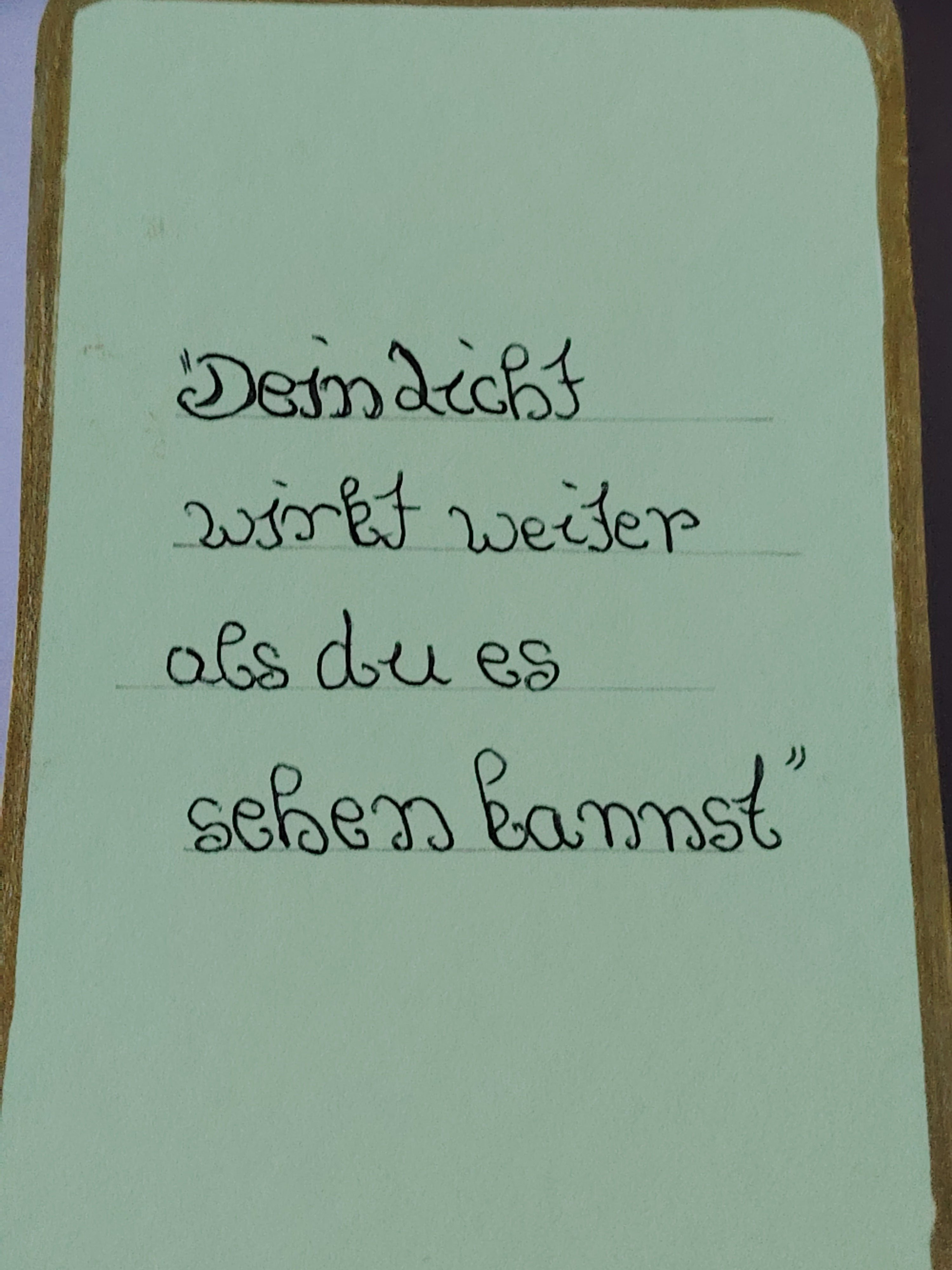 Handgeschriebene Engelskarten ( Für Mut und neue Kraft)