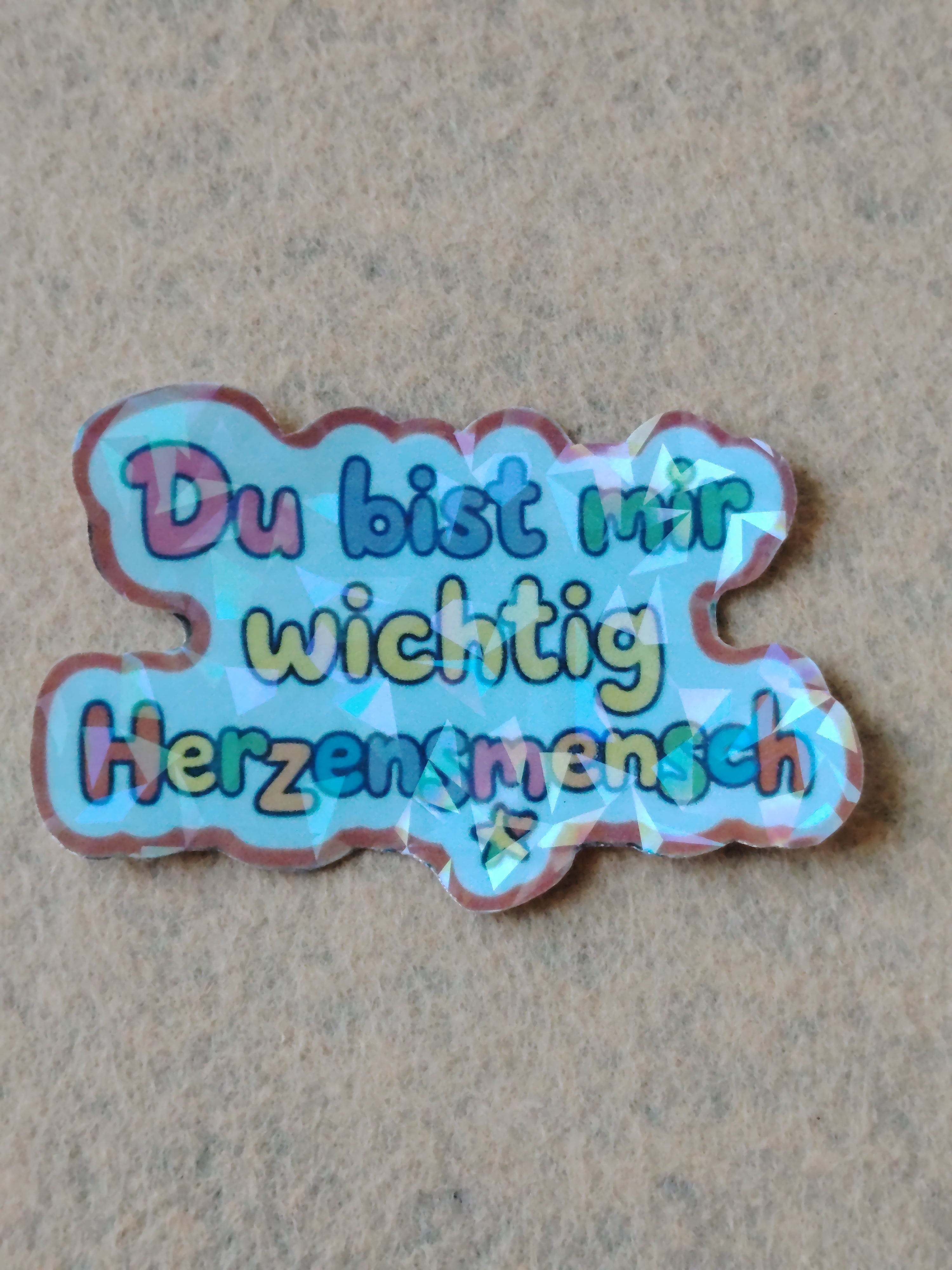 Sticker ( Du bist mir wichtig Herzensmensch)