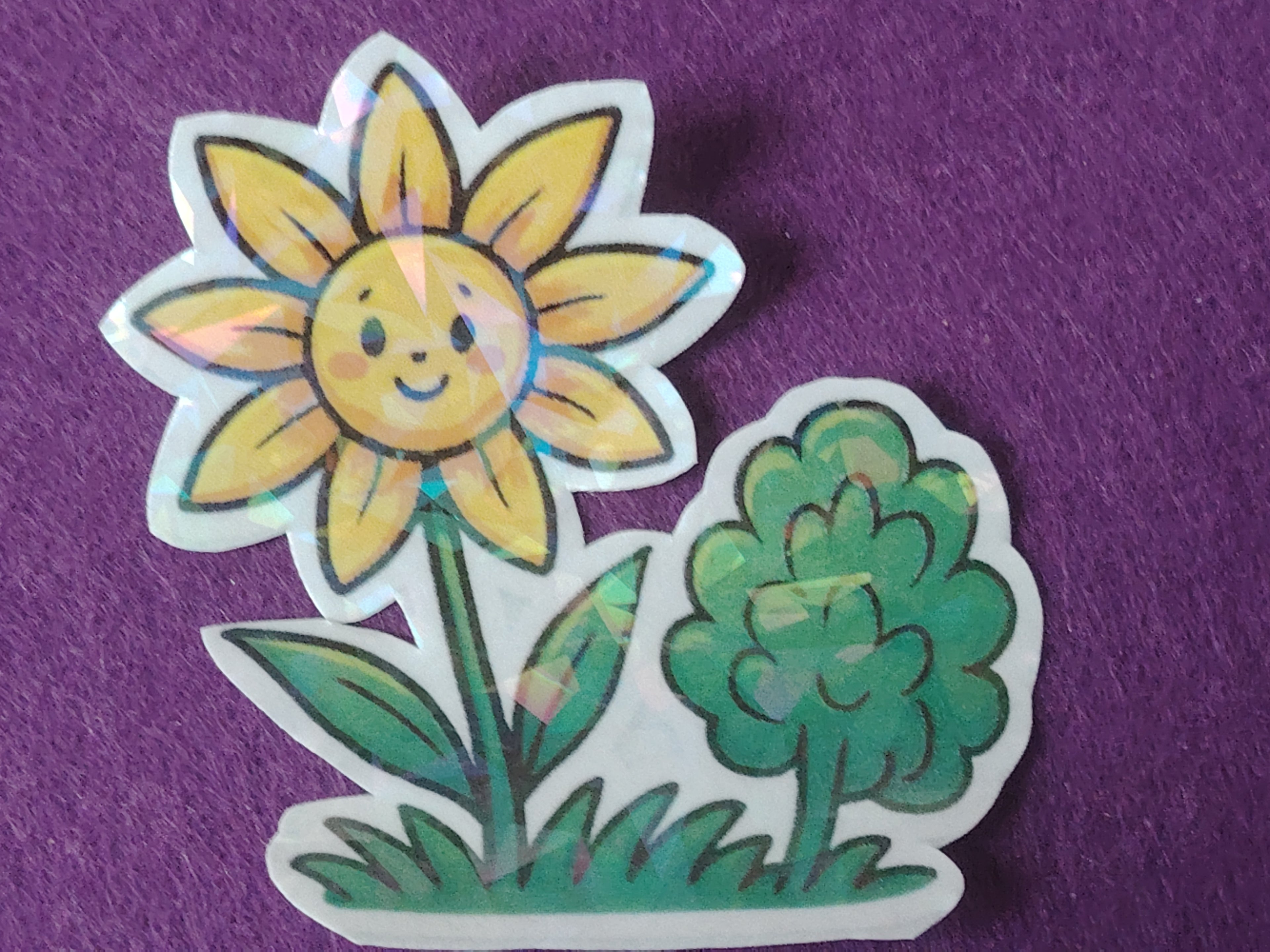 Sticker Blume mit Bäumchen