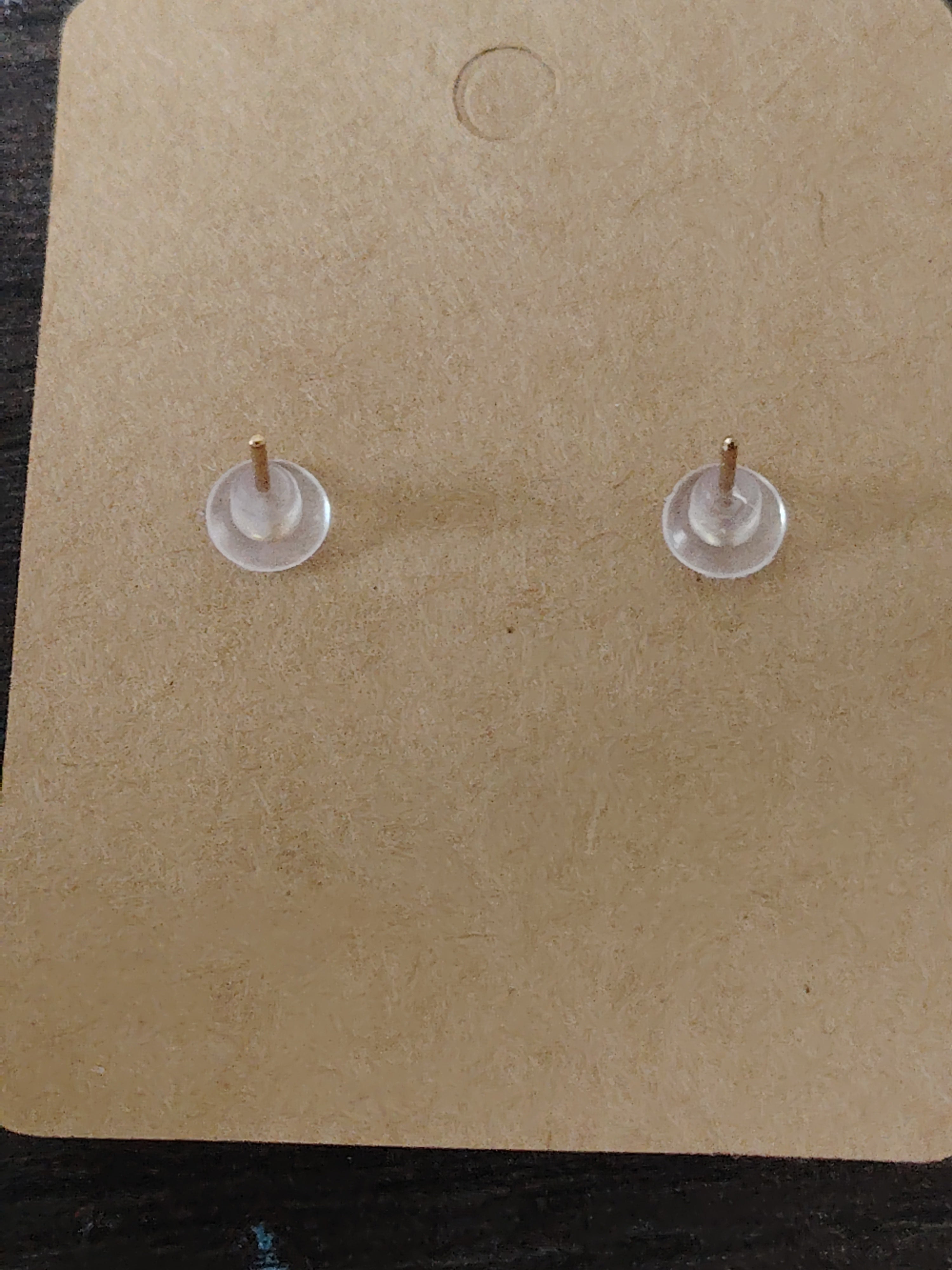 Earrings with small pearls and cute little stars with glass beads