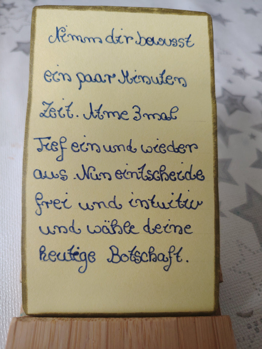 Handgeschriebene Engelskarten mit eigener Poesie ( Lichtvolle Botschaften zum Weitergehen)
