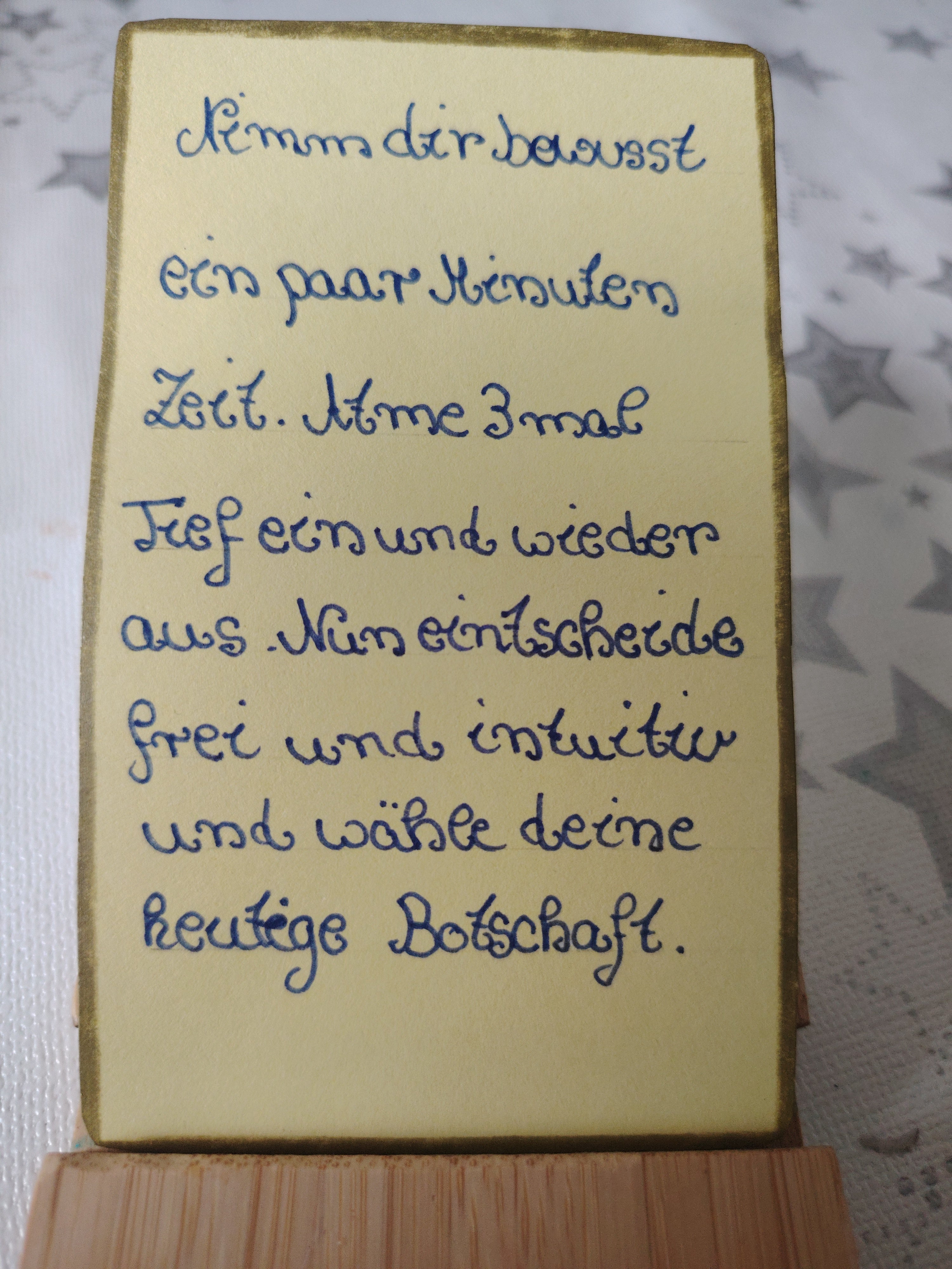 Handgeschriebene Engelskarten mit eigener Poesie ( Lichtvolle Botschaften zum Weitergehen)