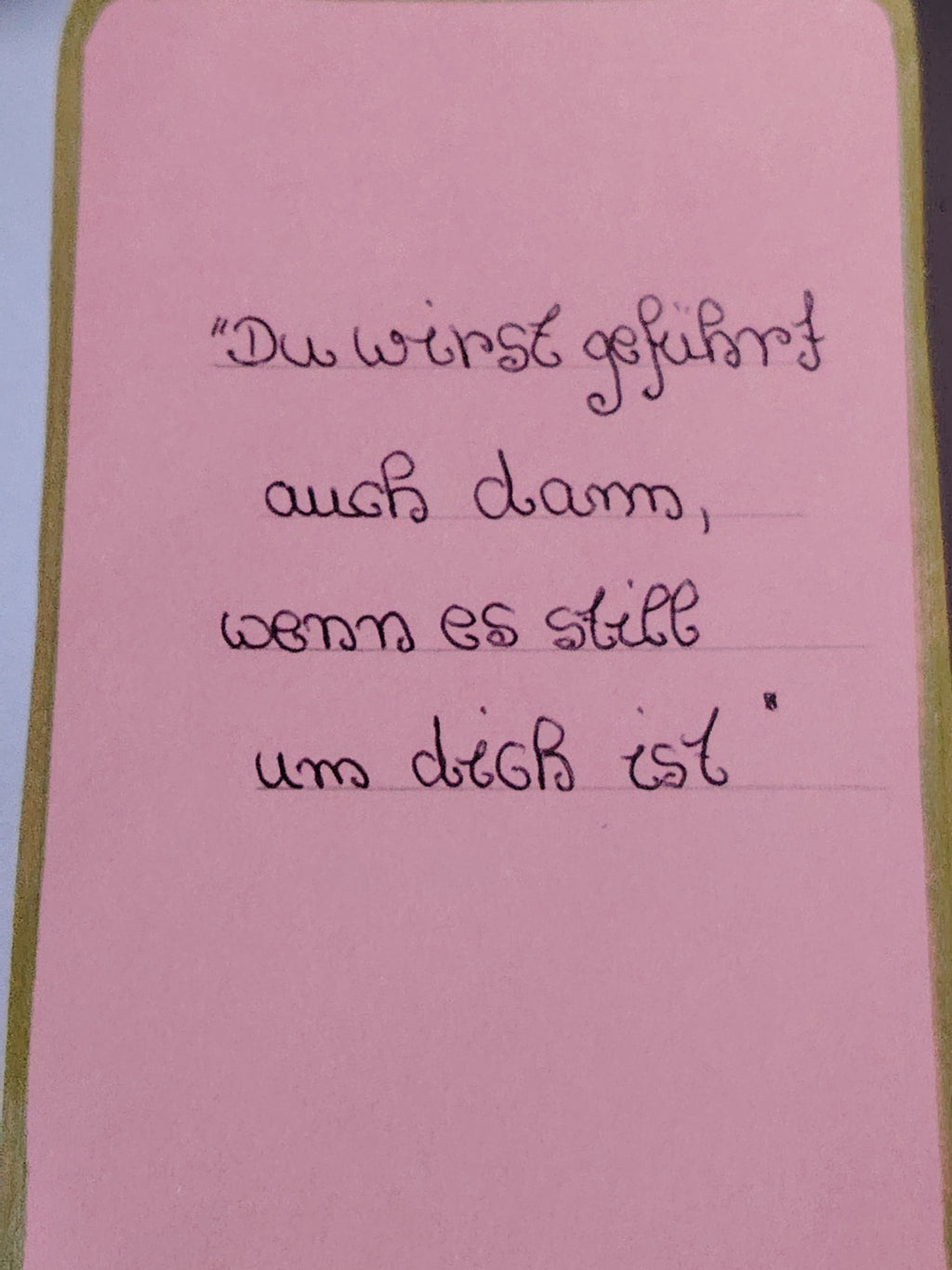 Handgeschriebene Engelskarten ( Für Mut und neue Kraft)