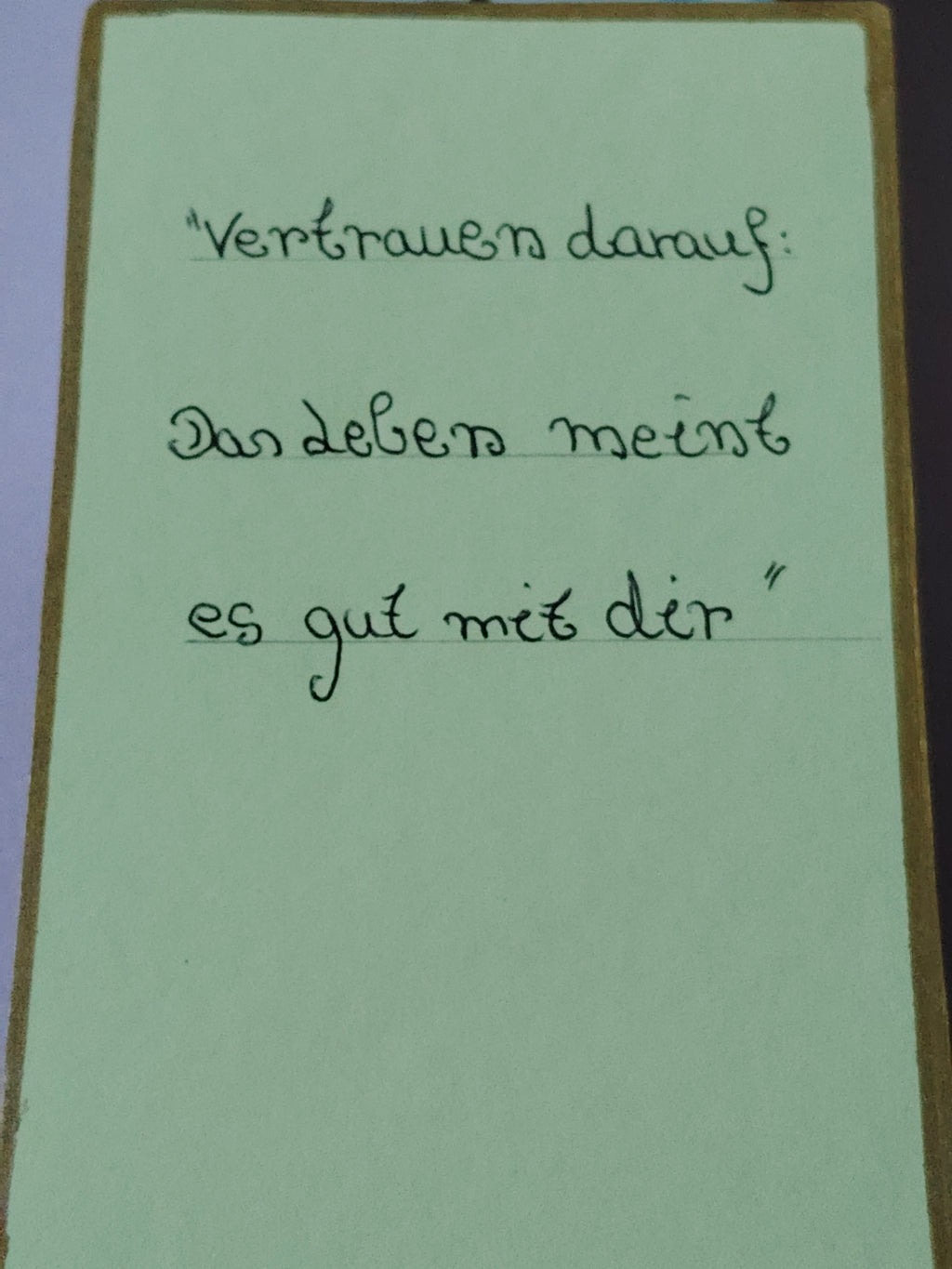 Handgeschriebene Engelskarten ( Für Mut und neue Kraft)