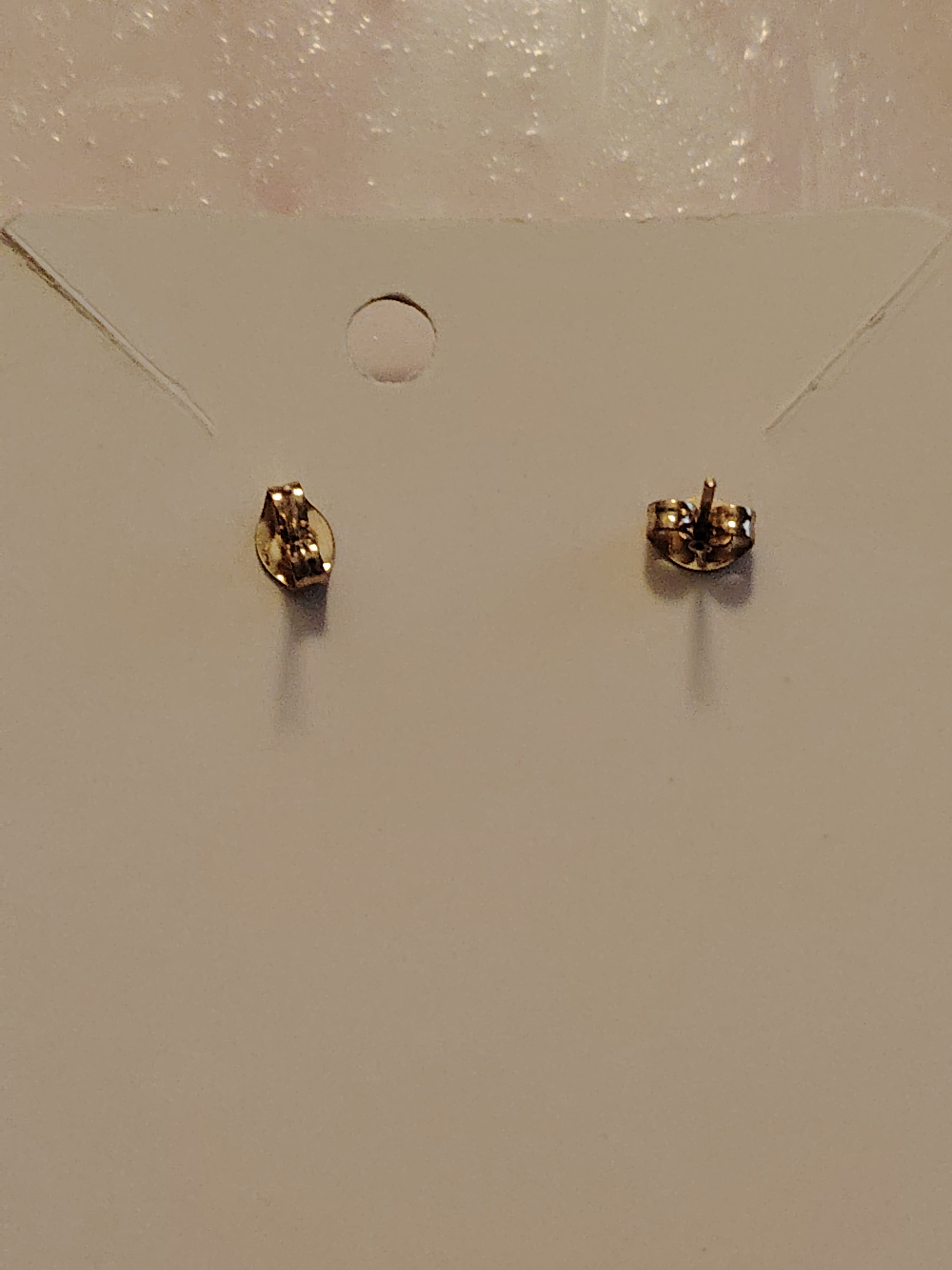 Small rose earrings in dark green with a touch of glitter