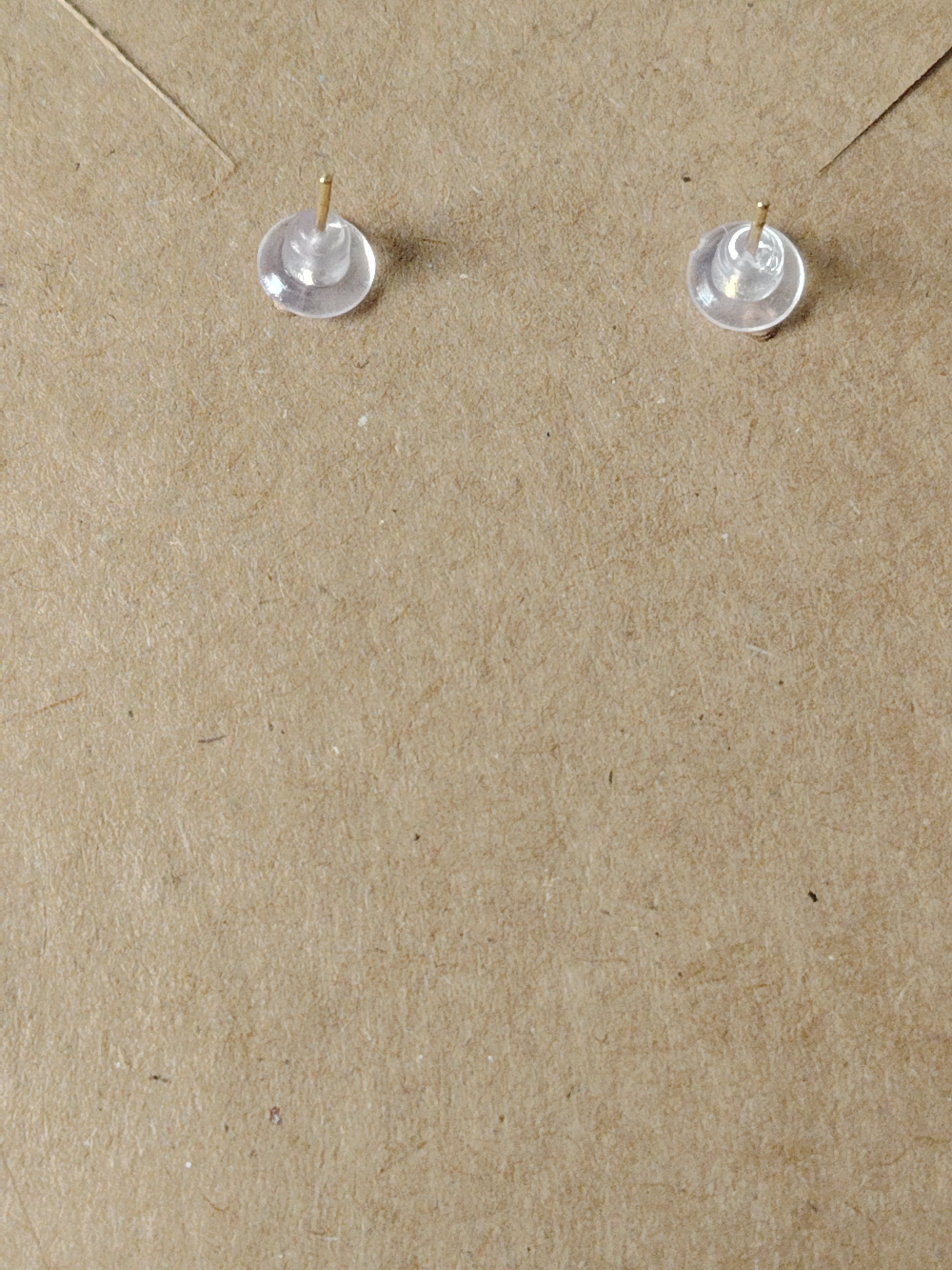 Small fly agaric stud earrings in red, white, brown