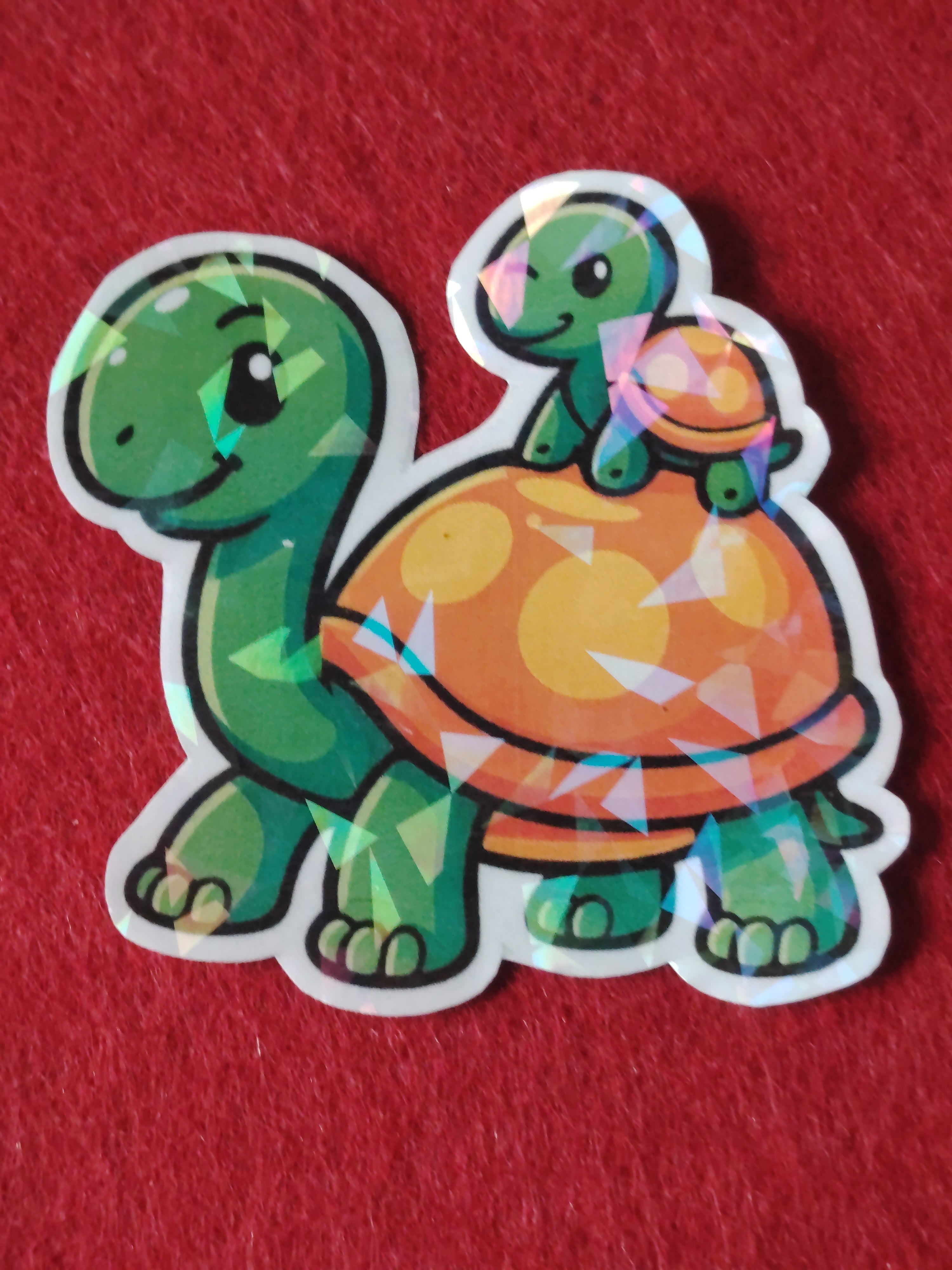 Sticker Schildkröte mit Kind